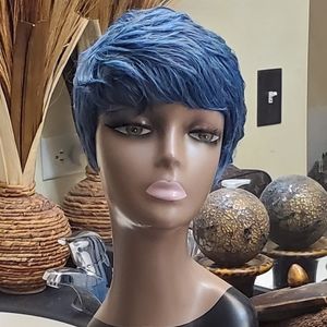 Blue Envy Short Synthetic Wig